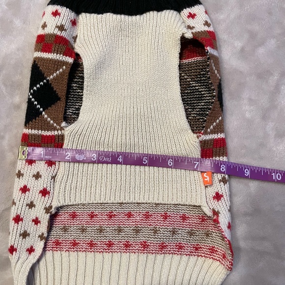 Set of 2 Christmas/Winter Pet Dog Sweaters Sz Med - Picture 8 of 10